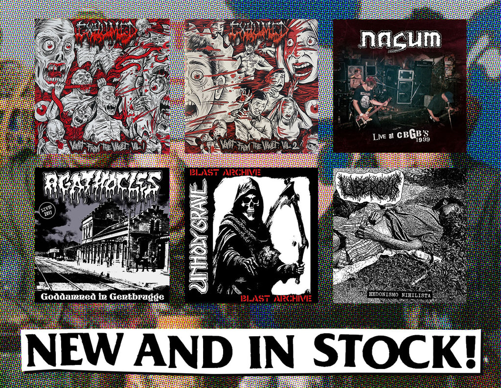 New from Unholy Grave, Exhumed, Nasum and more