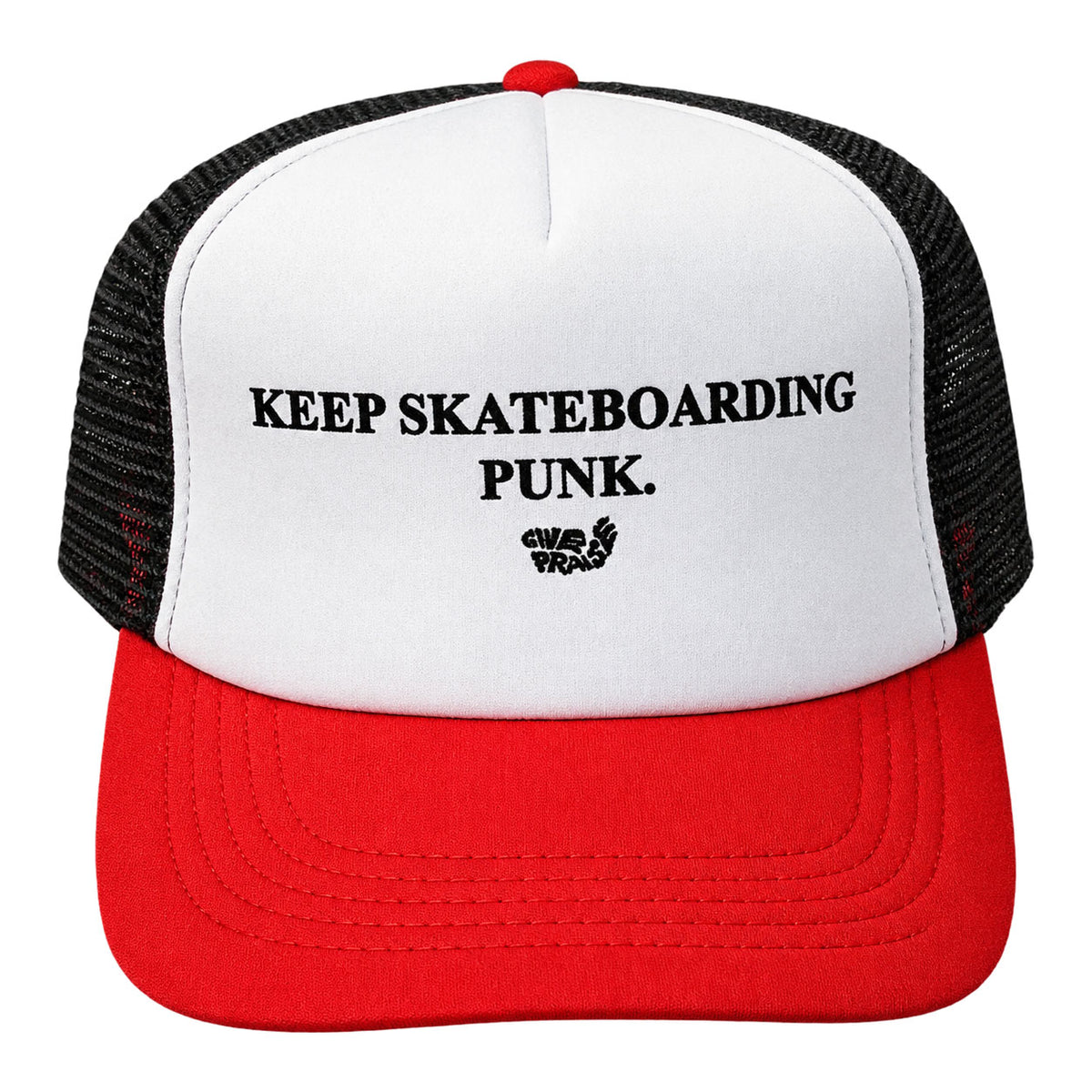 Give Praise Records 'Keep Skateboarding Punk' trucker hat