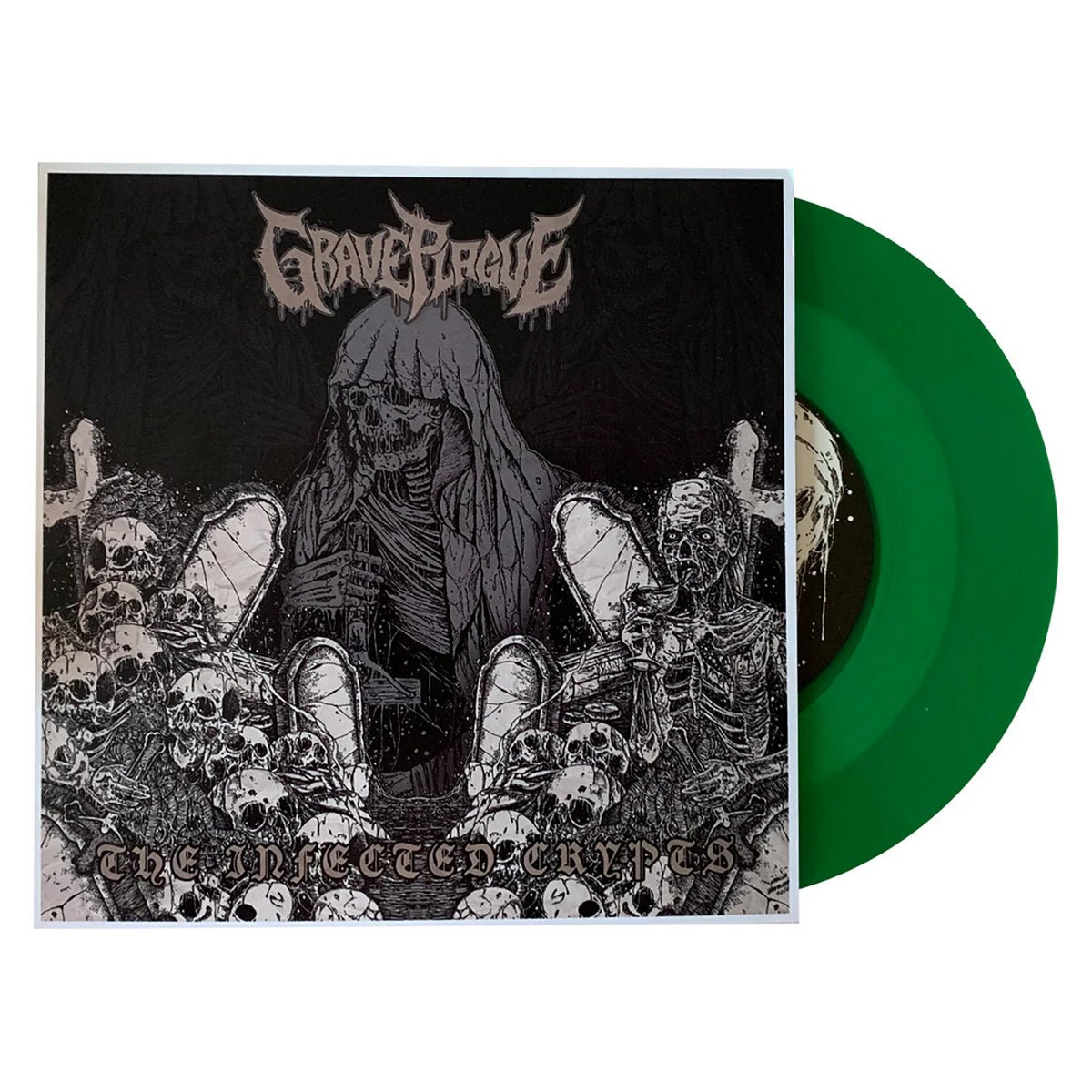 Grave Plague 'The Infected Crypts' 7" - Give Praise Records