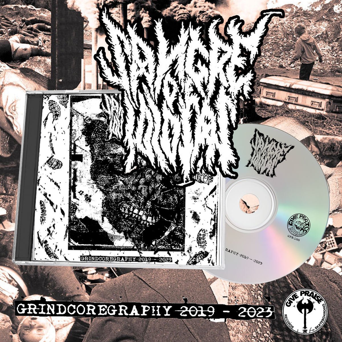 Sangre De Idiotas 'Grindcoregraphy 2019 - 2023' CD - Give Praise Records