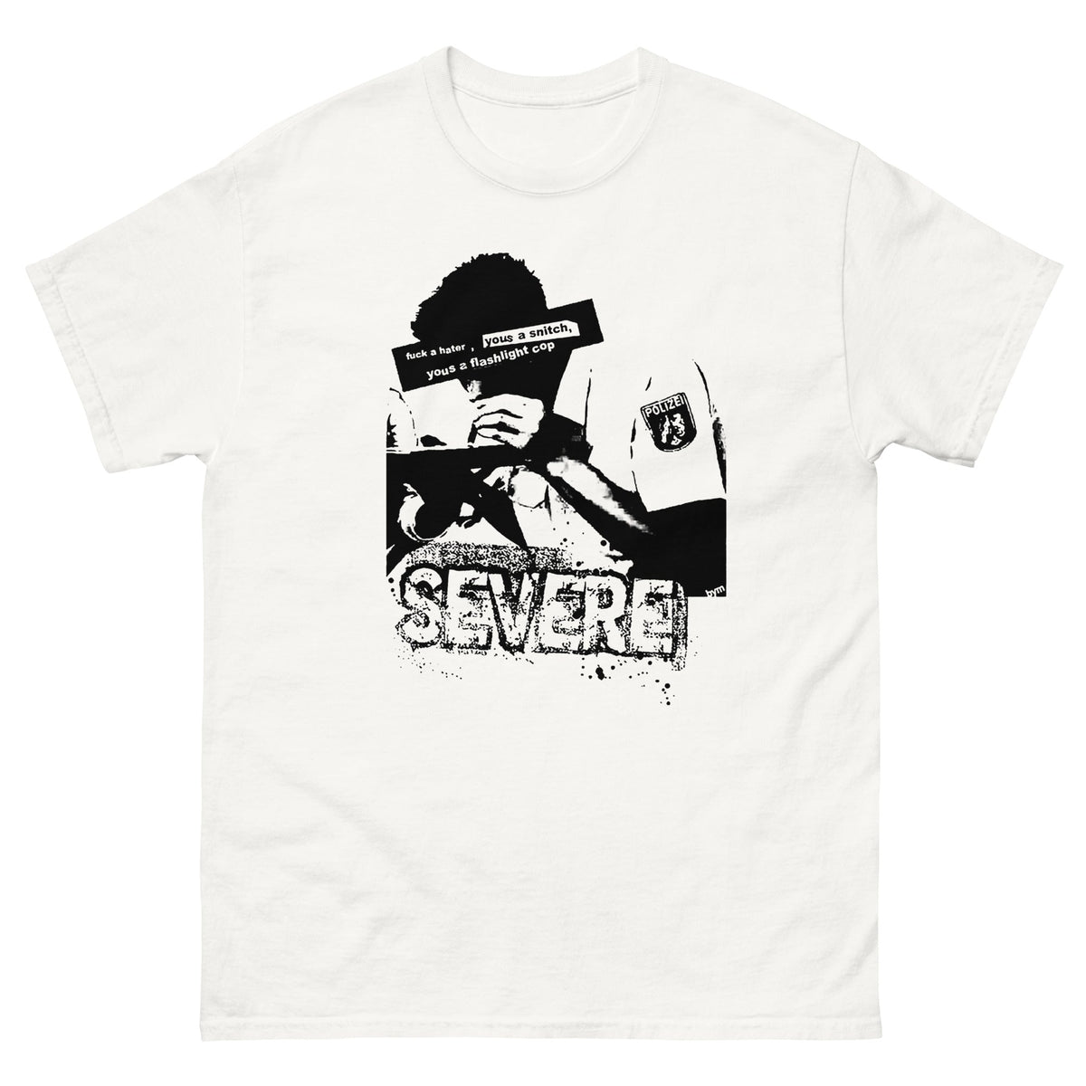Severe ‘Flashlight Cop’ shirt - Give Praise Records