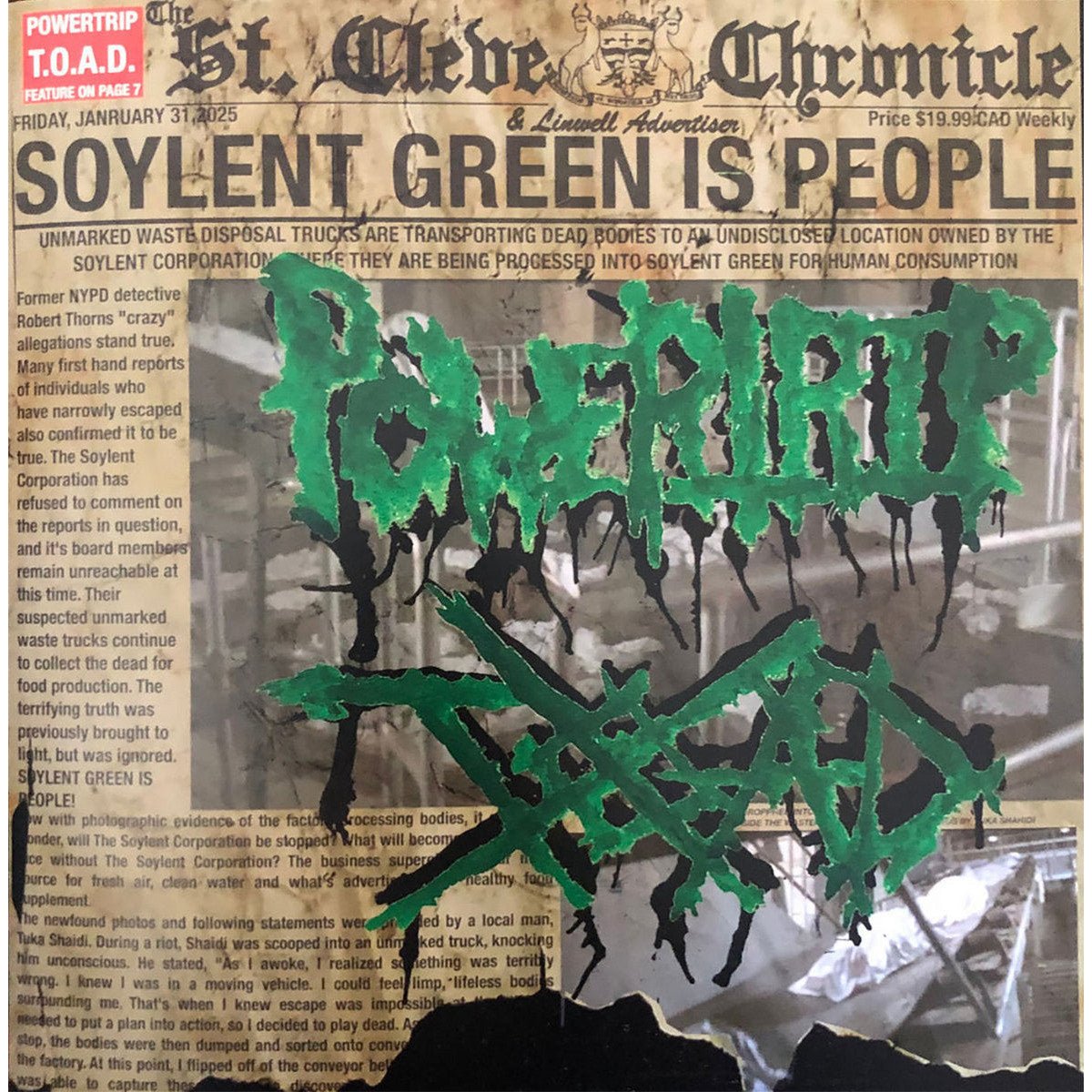 Truth Of All Death (TOAD) / Powertrip ‘Split’ 10″ - Give Praise Records